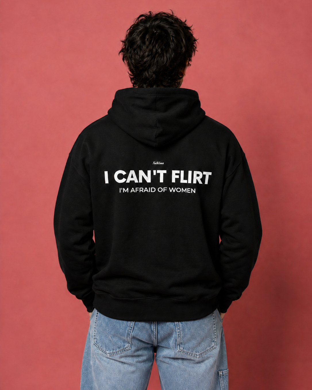 I CAN'T FLIRT HOODIE (BLACK)